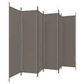 Miniatyrbillede 4 af 8: 5-panels rumdeler 300x200 cm stof antracitgrå