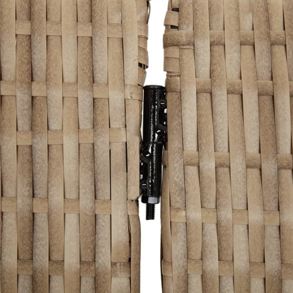 rumdeler 5 paneler polyrattan beige