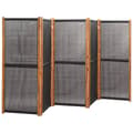Miniatyrbillede 3 af 7: 5-panels rumdeler 350x180 cm sort