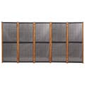 Miniatyrbillede 4 af 7: 5-panels rumdeler 350x180 cm sort