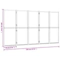 Miniatyrbillede 7 af 7: 5-panels rumdeler 350x180 cm sort