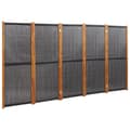 Miniatyrbillede 2 af 7: 5-panels rumdeler 350x180 cm sort