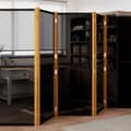 Miniatyrbillede 1 af 7: 5-panels rumdeler 350x180 cm sort