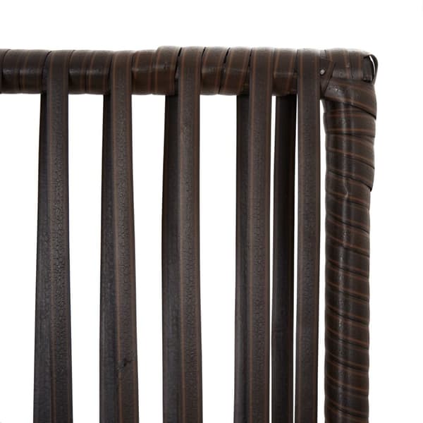 rumdeler 4 paneler polyrattan brun
