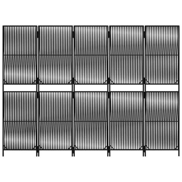 rumdeler 5 paneler polyrattan sort