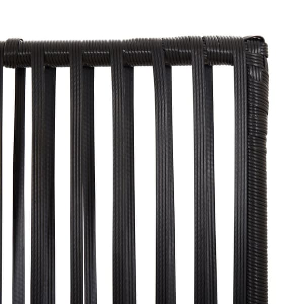 rumdeler 5 paneler polyrattan sort
