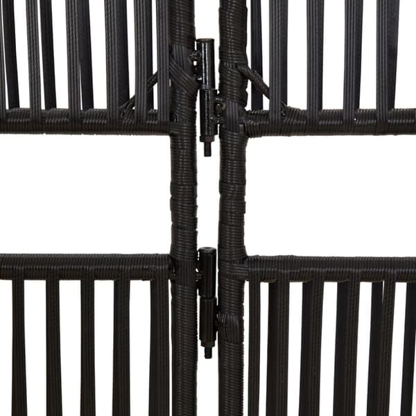 rumdeler 5 paneler polyrattan sort
