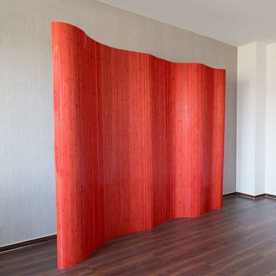 Rumdeler - Bambus 200x250 Cm Rød