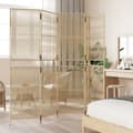 Miniatyrbillede 2 af 9: vidaXL rumdeler 5 paneler polyrattan beige