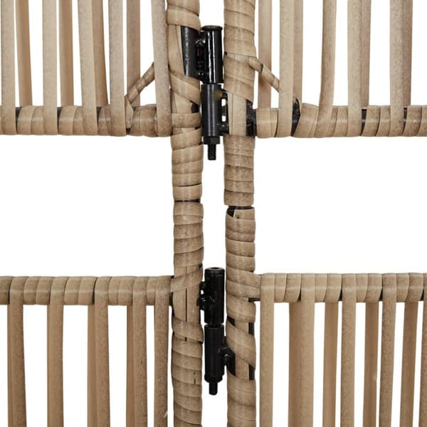 vidaXL Rumsavdelare 6 paneler beige konstrottning