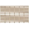 Miniatyrbillede 4 af 9: vidaXL rumdeler 6 paneler polyrattan beige