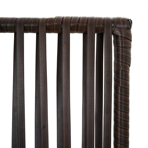 vidaXL rumdeler 6 paneler polyrattan brun