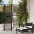 Miniatyrbillede 1 af 9: vidaXL rumdeler 6 paneler polyrattan brun