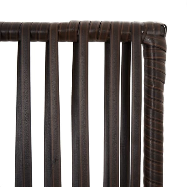 vidaXL rumdeler 4 paneler polyrattan grå