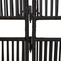 Miniatyrbillede 6 af 9: vidaXL rumdeler 3 paneler polyrattan sort