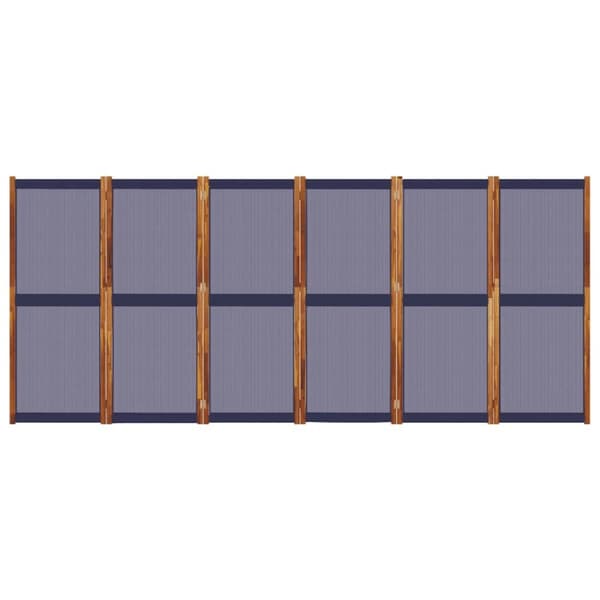 vidaXL 6-panels rumdeler 420 x 180 cm mørkeblå