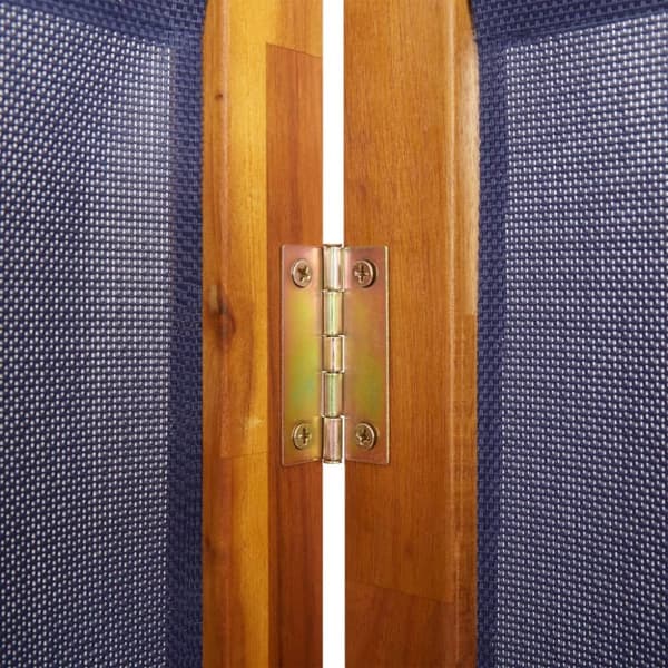vidaXL 6-panels rumdeler 420 x 180 cm mørkeblå