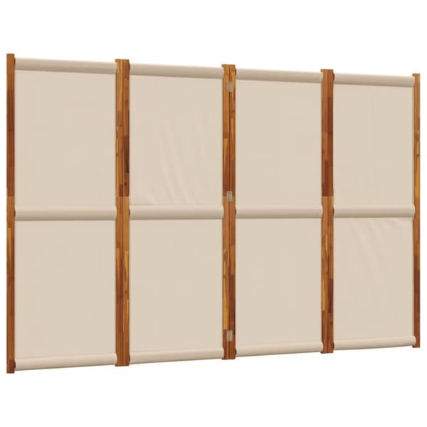 vidaXL Romdeler 4 paneler gråbrun 280x180 cm