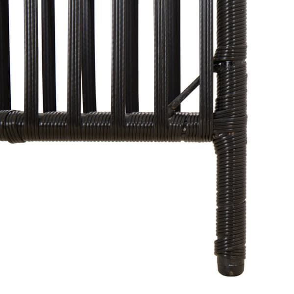 rumdeler 6 paneler polyrattan sort
