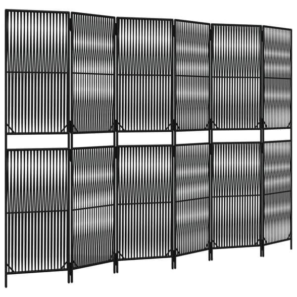 rumdeler 6 paneler polyrattan sort