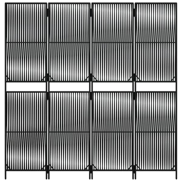 rumdeler 4 paneler polyrattan sort