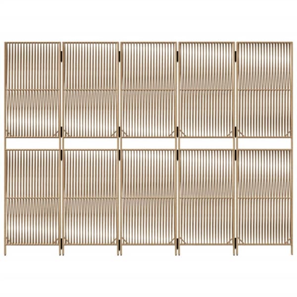 rumdeler 5 paneler polyrattan beige