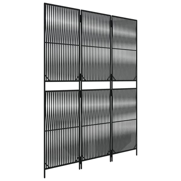 rumdeler 3 paneler polyrattan sort