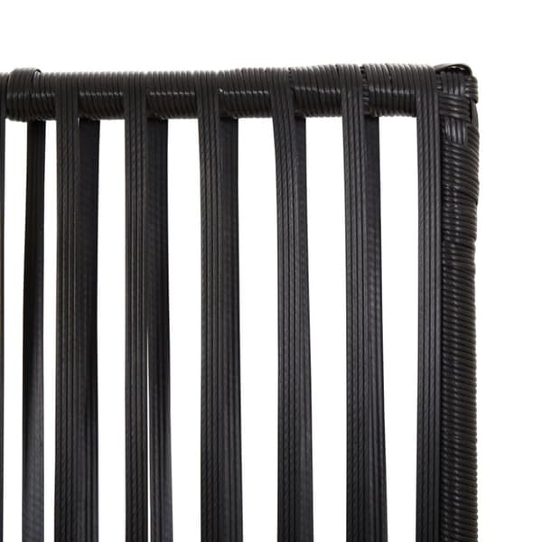 rumdeler 3 paneler polyrattan sort