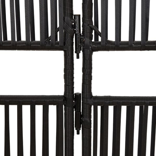 rumdeler 3 paneler polyrattan sort