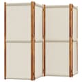 Miniatyrbillede 3 af 8: 4-panels rumdeler 280 x 180 cm lysegrå