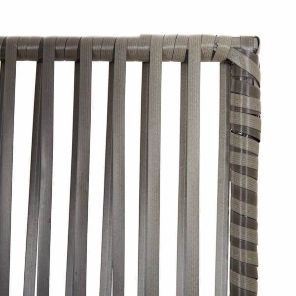 rumdeler 5 paneler polyrattan grå