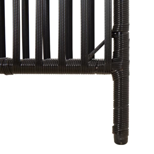 rumdeler 5 paneler polyrattan sort