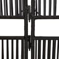 Miniatyrbillede 7 af 9: rumdeler 5 paneler polyrattan sort