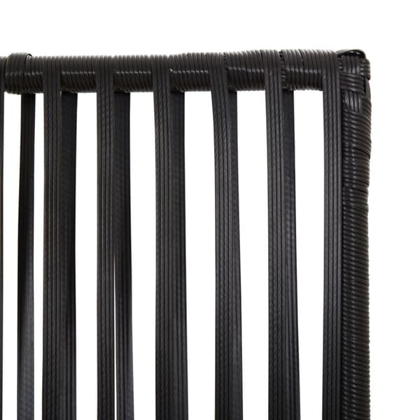 rumdeler 5 paneler polyrattan sort