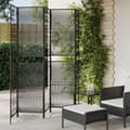 Miniatyrbillede 1 af 9: rumdeler 5 paneler polyrattan sort