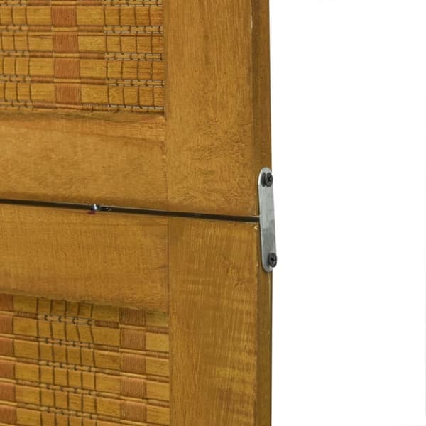 vidaXL Romdeler 4 paneler brun heltre keisertre