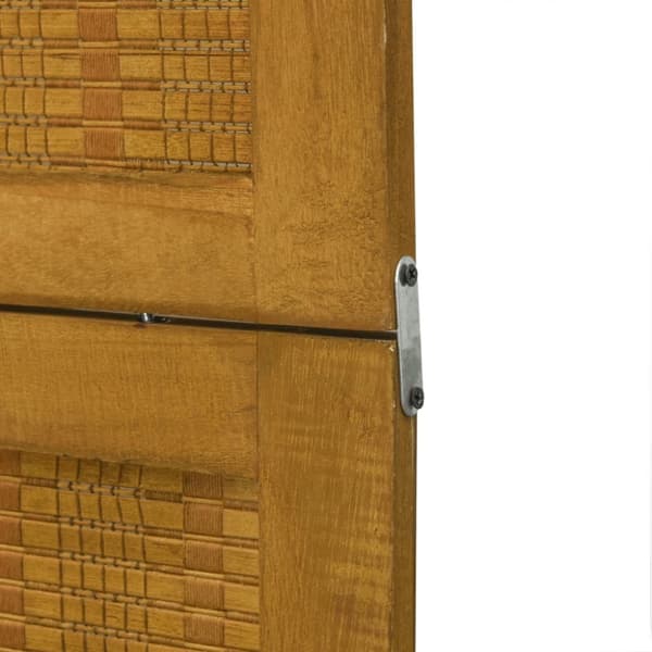 vidaXL Romdeler 5 paneler brun heltre keisertre