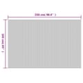 Miniatyrbild 8 av 9: vidaXL Rumsavdelare brun 165x250 cm bambu