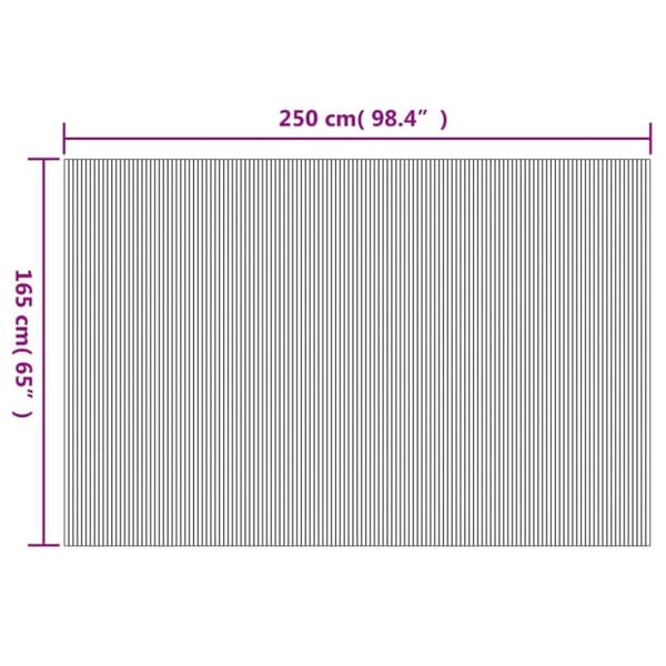 vidaXL Rumsavdelare brun 165x250 cm bambu