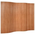 Miniatyrbild 1 av 9: vidaXL Rumsavdelare brun 165x250 cm bambu