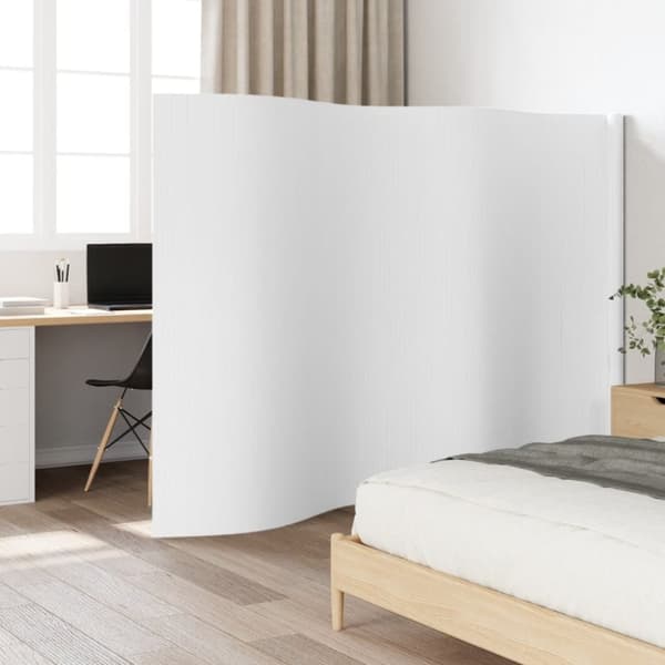 vidaXL rumdeler 165x400 cm bambus hvid