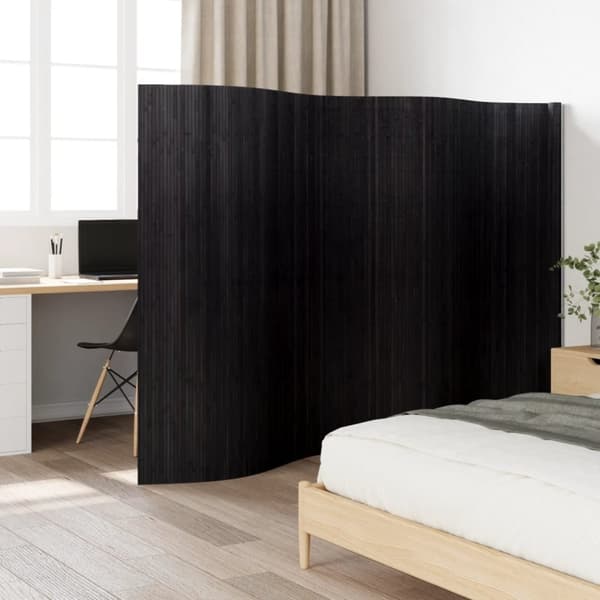vidaXL Romdeler brun 165x400 cm bambus