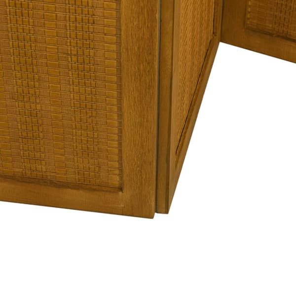 vidaXL Romdeler 4 paneler brun heltre keisertre