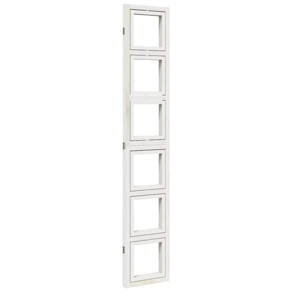 vidaXL Romdeler 3 paneler hvit heltre keisertre