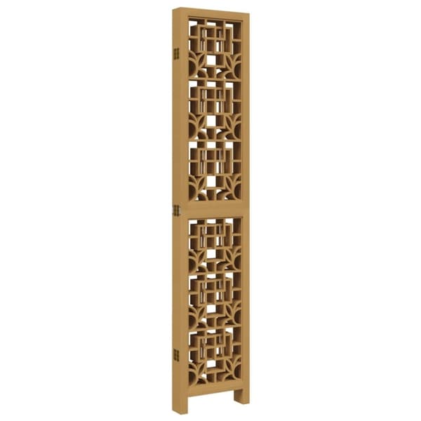 vidaXL Romdeler 6 paneler brun heltre keisertre