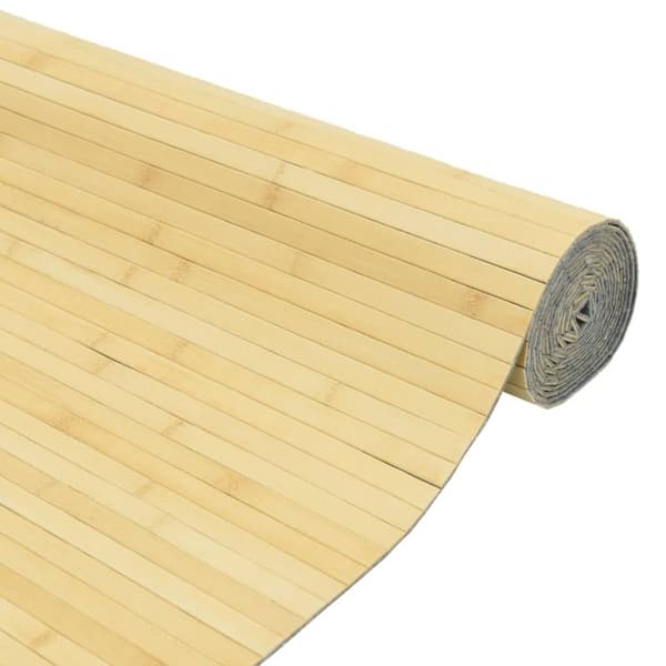 vidaXL Romdeler lys naturell 165x800 cm bambus
