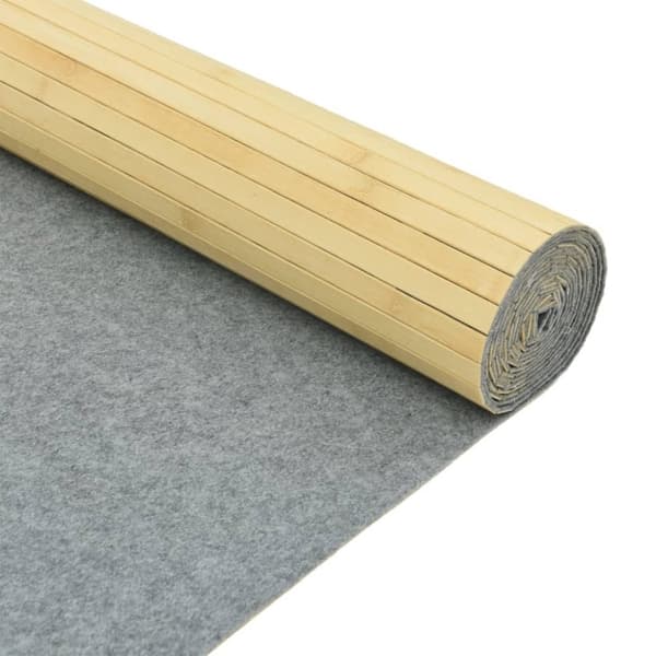 vidaXL Romdeler lys naturell 165x800 cm bambus
