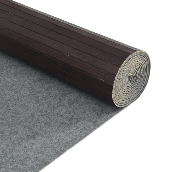 vidaXL rumdeler 165x600 cm bambus mørkebrun