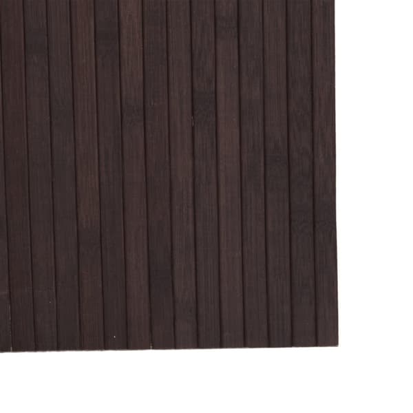 vidaXL rumdeler 165x600 cm bambus mørkebrun