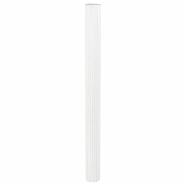 vidaXL Romdeler hvit 165x800 cm bambus